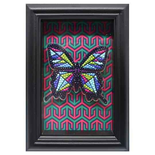 Michaels, Jonathan Adler x Michaels 4" x 6" Butterfly Diamond Art Frame Kit – Category: Diamond Painting